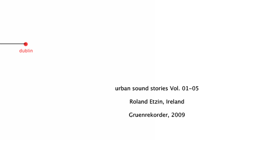 “urban sound stories” Vol. 04 — Dublin/Ireland – Roland Etzin